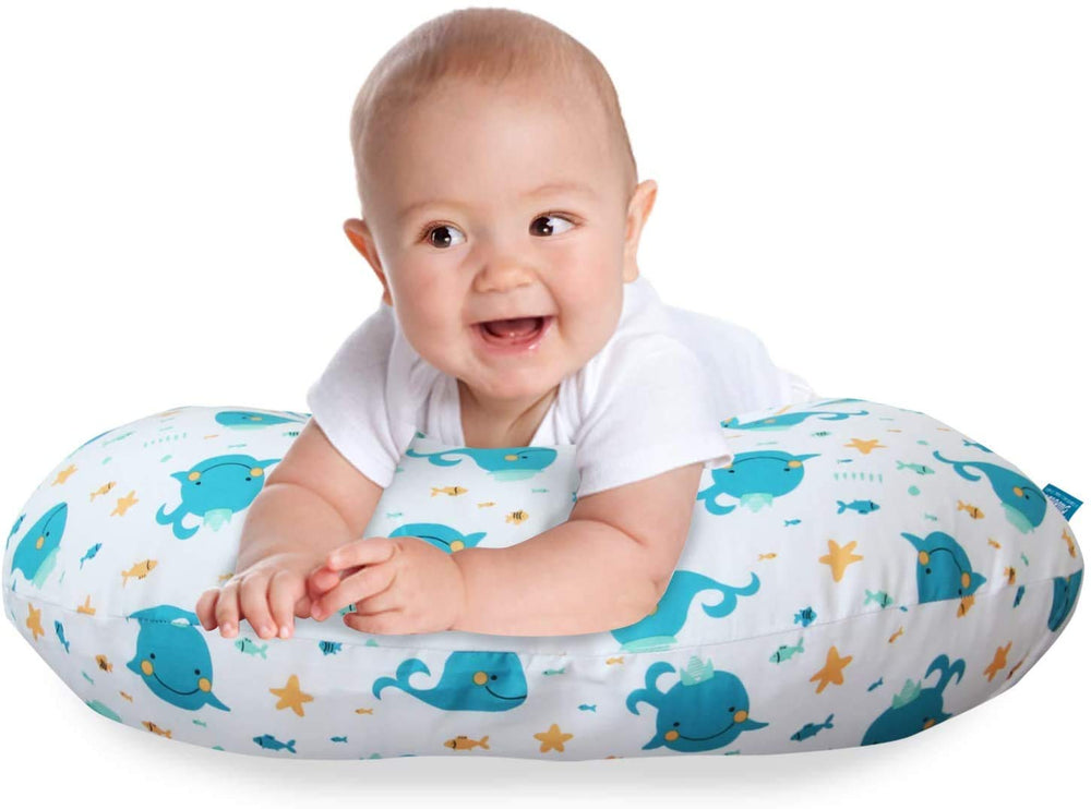 Biloban nursing pillow cover large smooth zipper for easy changes