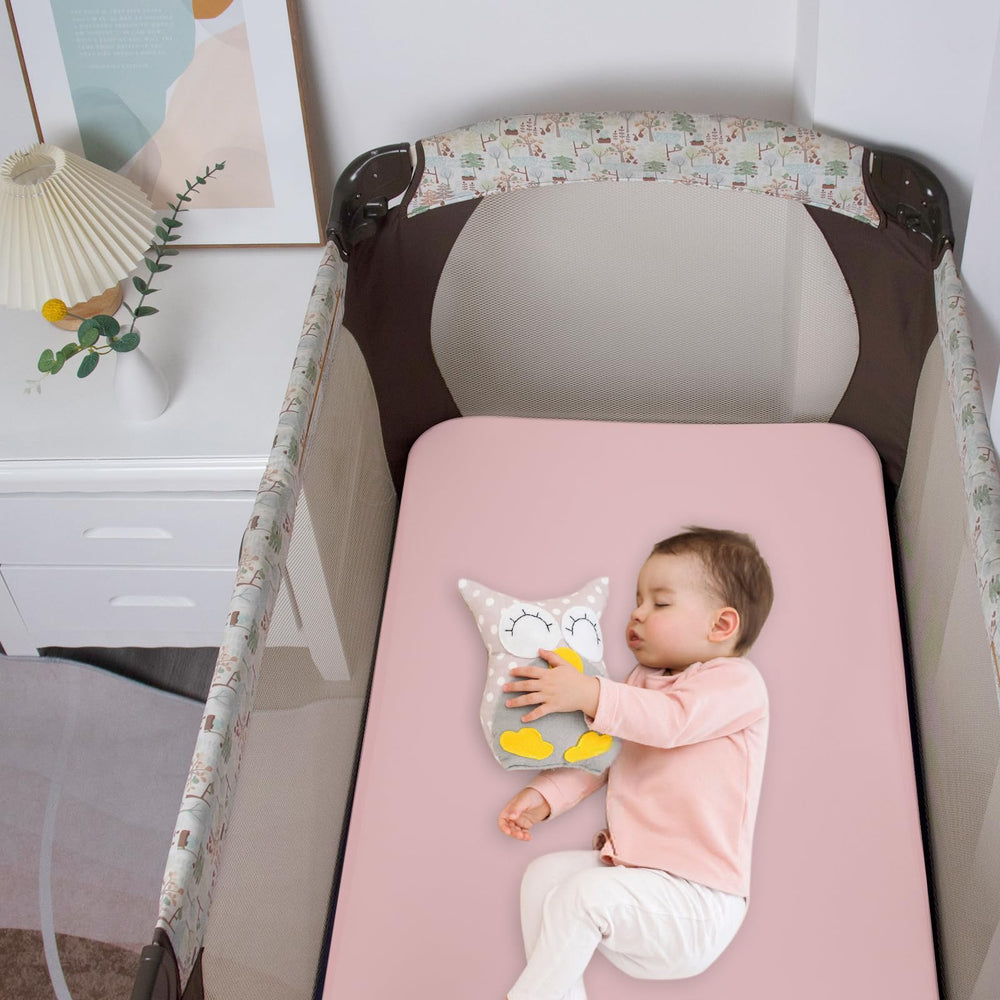 Biloban pack and play sheets are machine washable for easy cleaning