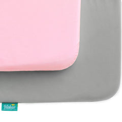 Biloban pack and play sheets microfiber close-up highlights soft gentle texture