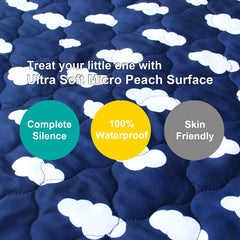 Biloban protector with soft micropeach surface offers gentle touch for naps.