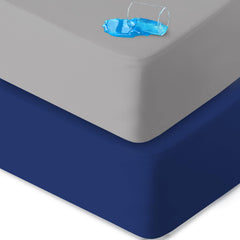 Biloban pack‑and‑play sheets assembled for a secure fit and mattress protection