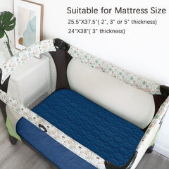 Biloban pack and play sheets waterproof layer protects against spills with TPU barrier.