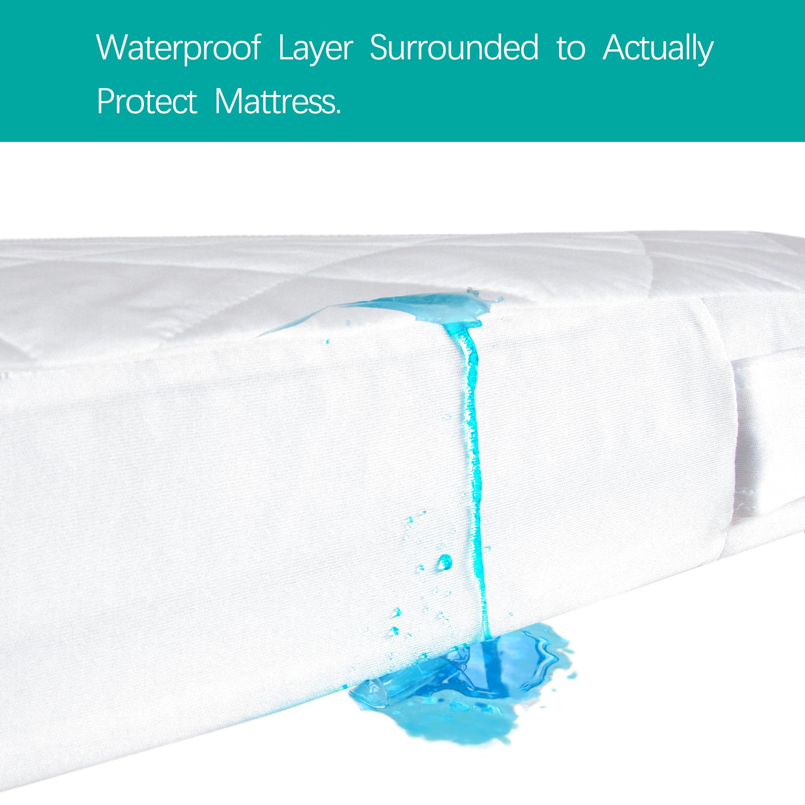 Biloban padded crib mattress protector delivering extra softness for baby sleep