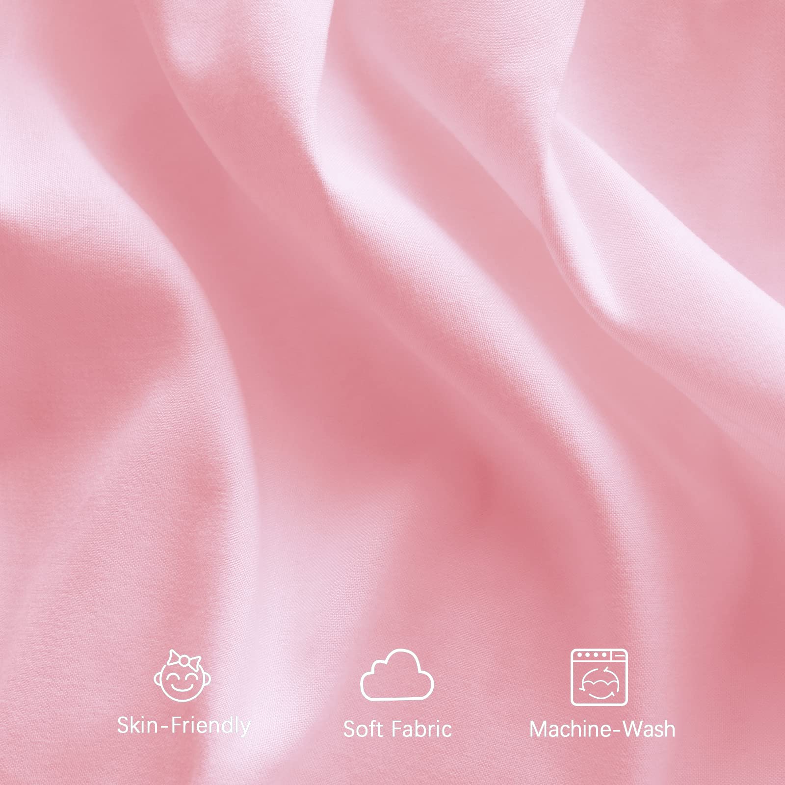 Biloban pink crib skirt fade resistance demonstrates long-lasting color