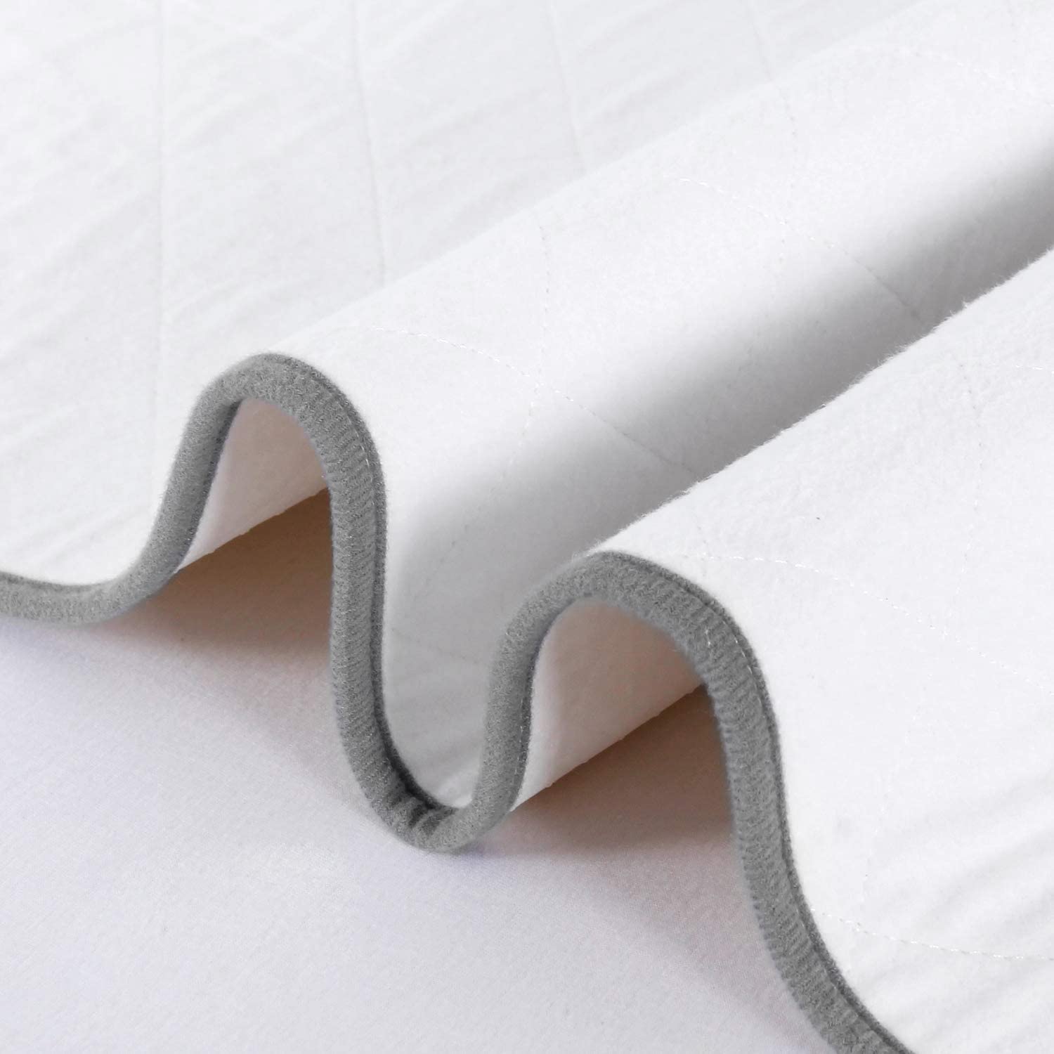 Biloban protector properly placed on a bed for full coverage