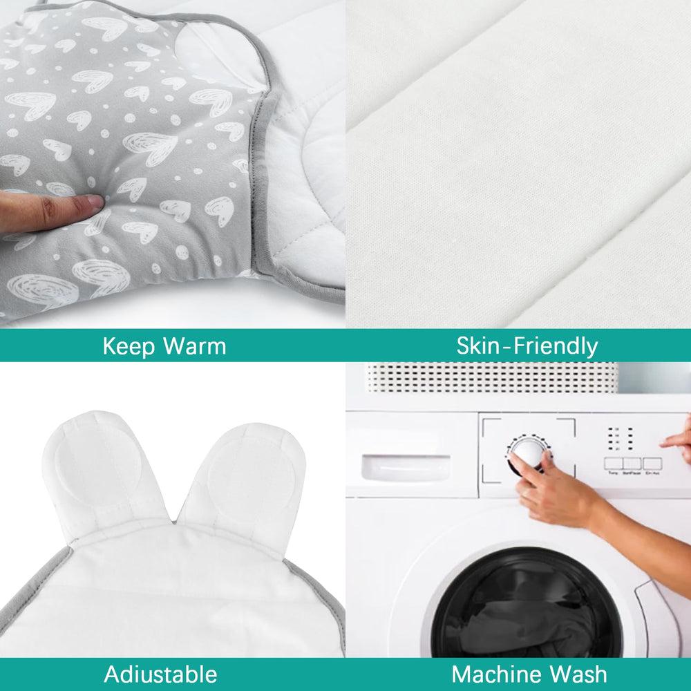 Biloban quilted baby swaddles 2-pack gift-ready for newborns and baby showers