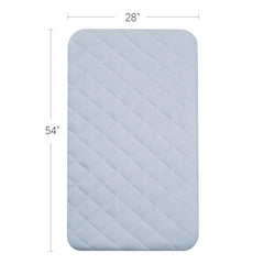 Biloban Regalo My Cot sheet closeup reveals plush quilted texture.