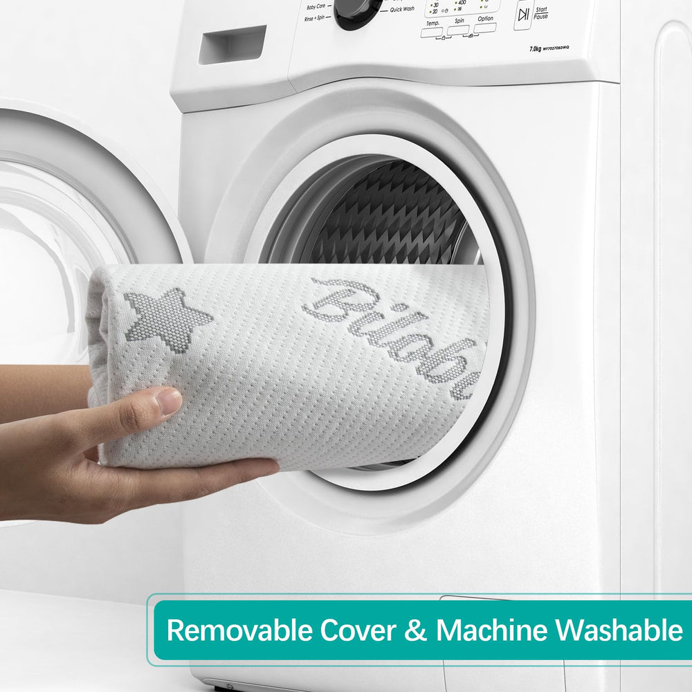 Biloban removable-zippered-cover enables easy cleaning with a smooth, safe surface.