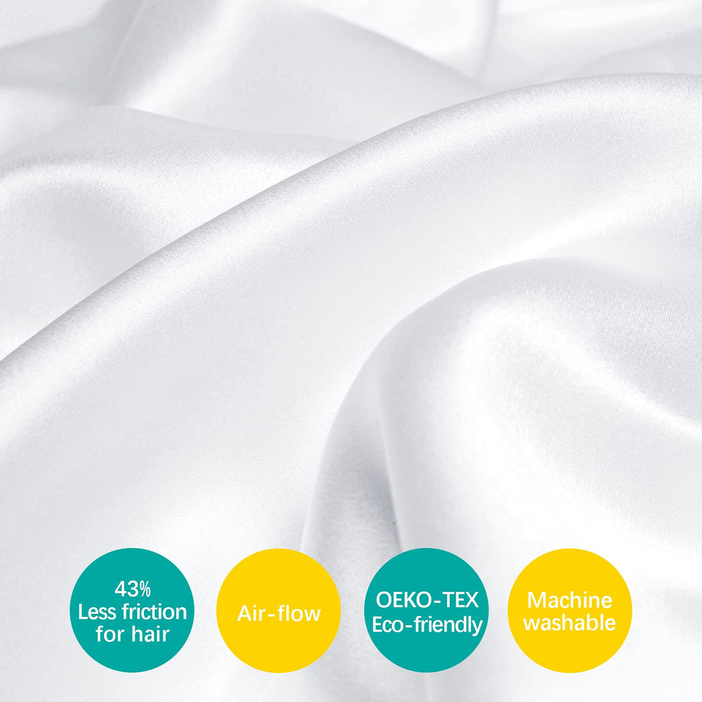 Biloban satin toddler pillowcase color palette offers soft nursery aesthetics.