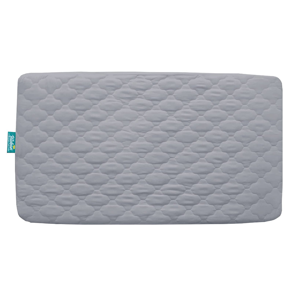 Biloban soft microfiber surface feels gentle on baby skin during naps.