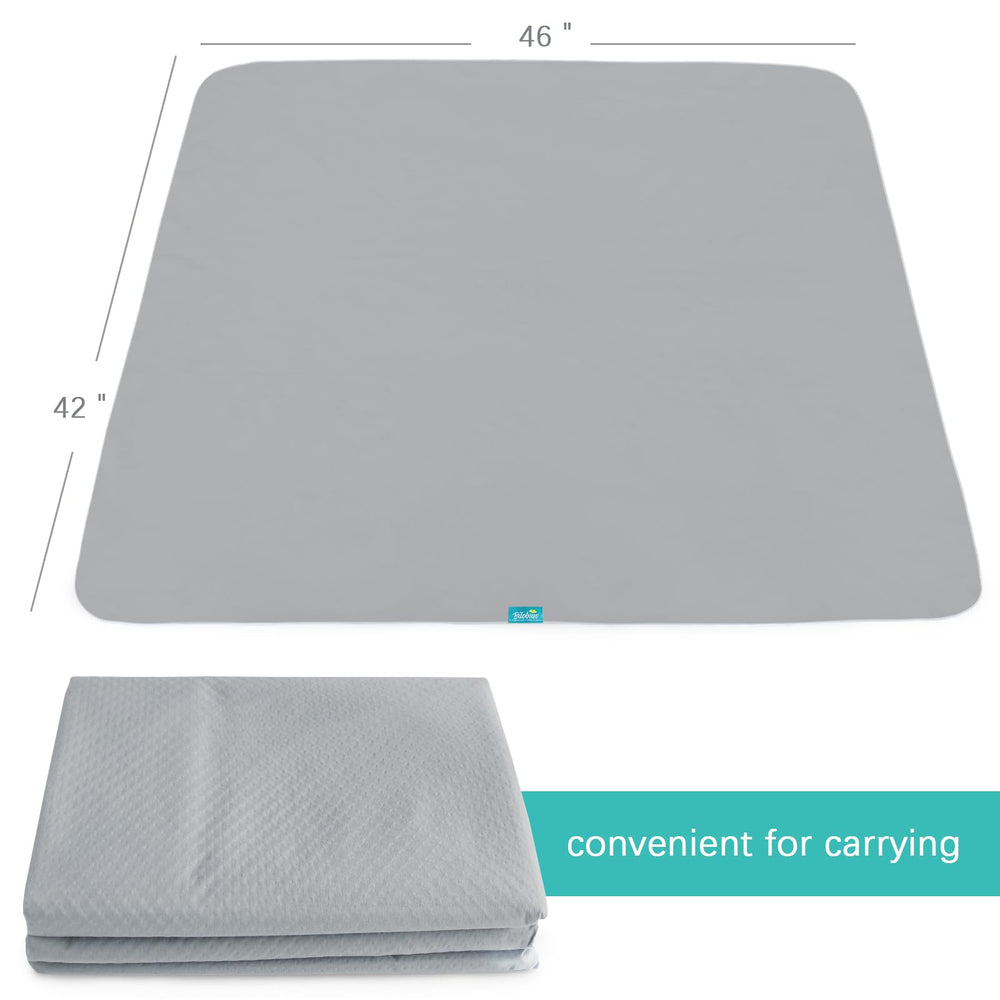 Biloban Splat Mat anti-slip back keeps mat in place during playtime