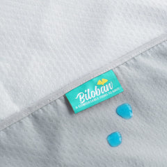 Biloban Splat Mat under high chair keeps floors clean during feeding