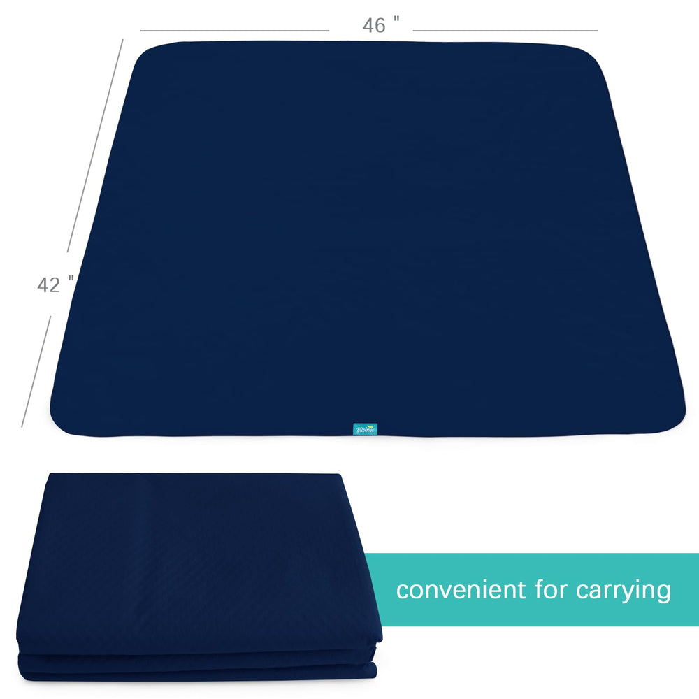 Biloban Splat Mat wipe-clean and machine washable after spills.