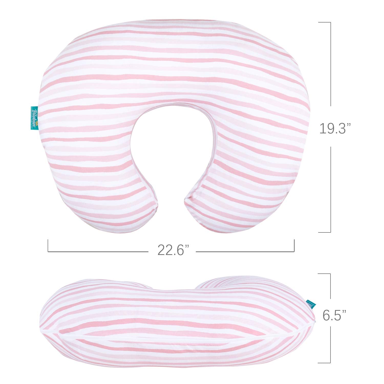 Biloban stretchy jersey cotton fabric ensures a snug, breathable fit on standard pillows.
