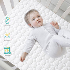 Flat view of Biloban toddler bed protector showing ultra-soft, noiseless padding for restful nights.