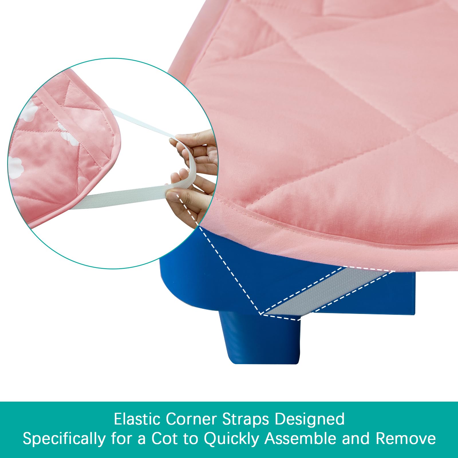Biloban Toddler Nap Mat Blanket soft close-up emphasizes warmth and plush comfort.