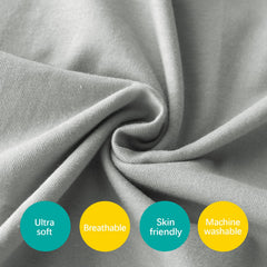 Biloban nursery-patterned pillowcase adds calm color to sleep space