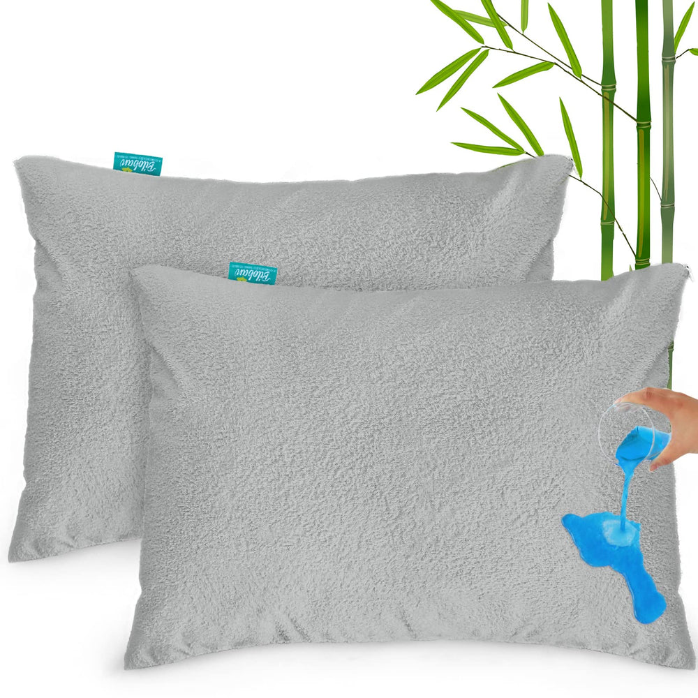 Biloban toddler pillowcase protector in-pack view shows snug protective covers that keep pillows clean