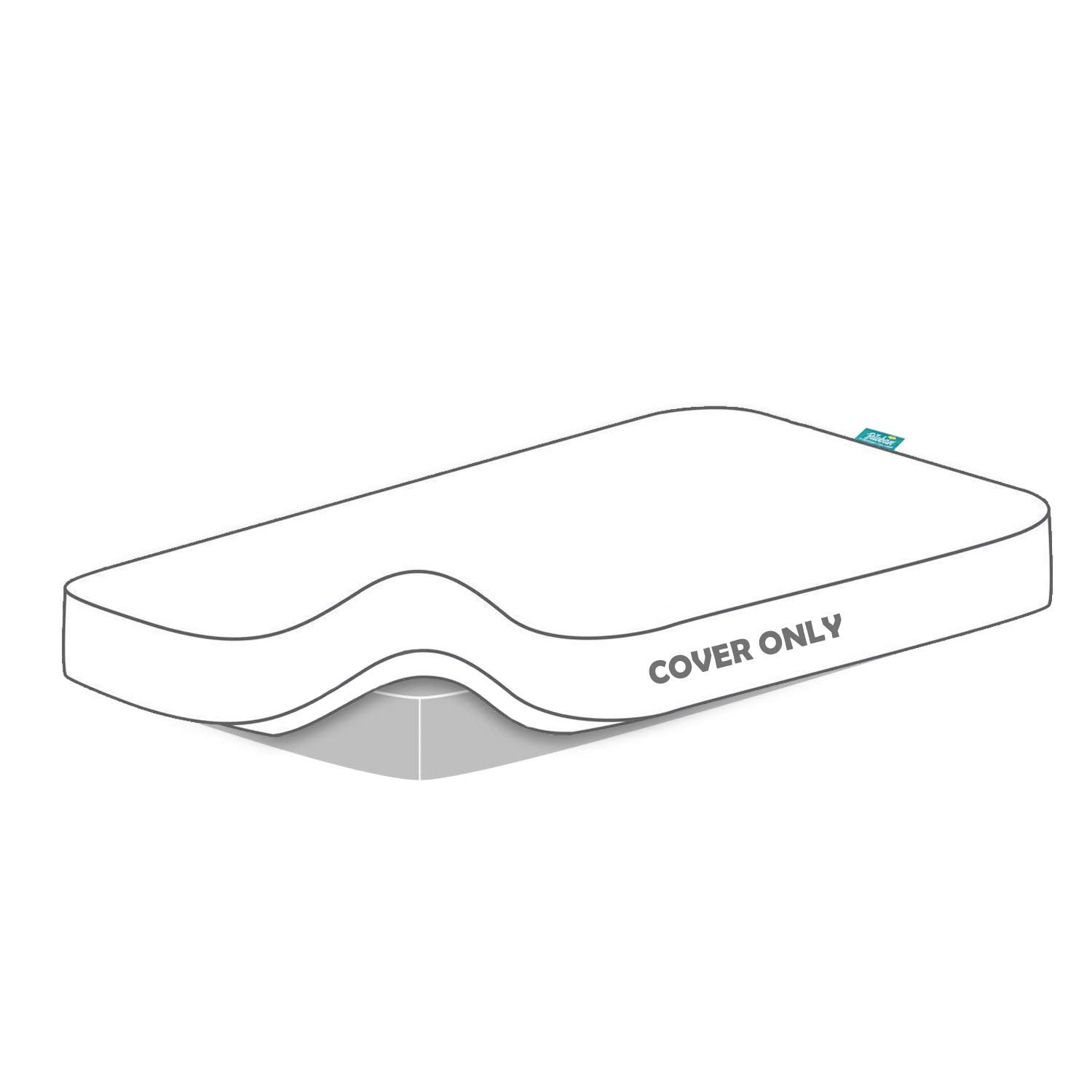 Biloban two-pack pack-n-play mattress protector gray, ready for rotation and washing.