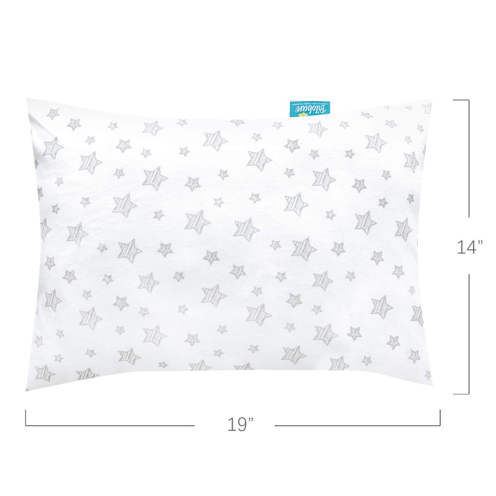 Biloban two-pack pillowcase set packaging, provides quick swaps for clean sleeping spaces.