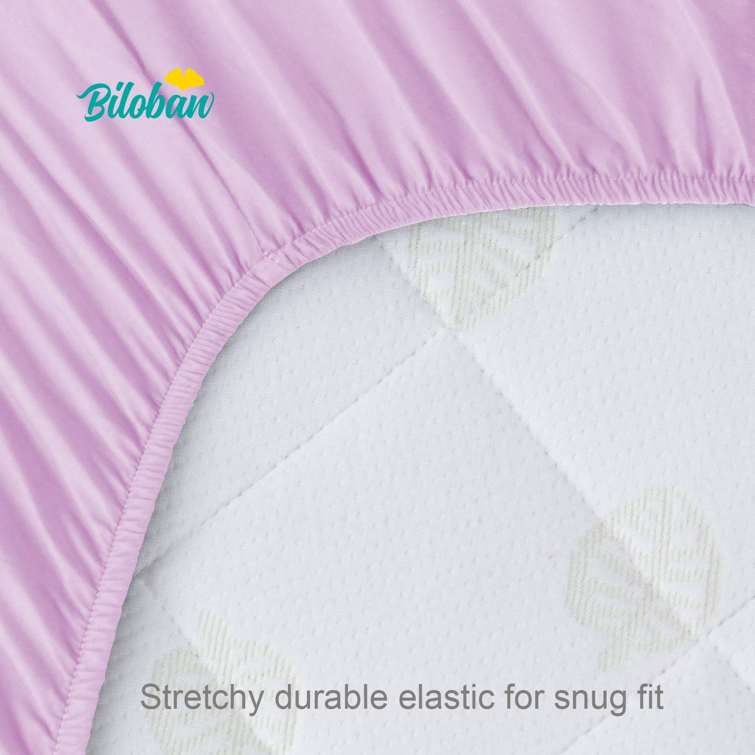 Biloban ultra-soft microfiber weave keeps baby comfortable during sleep and play.