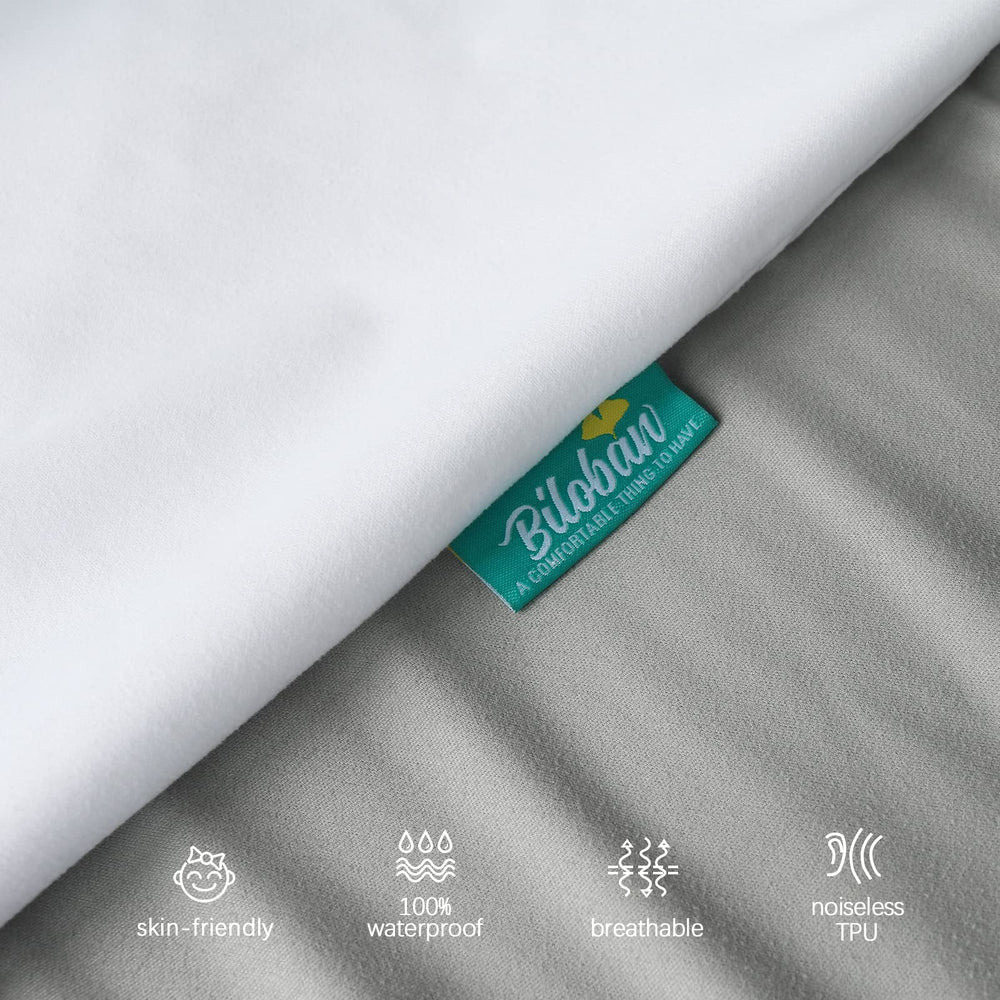 Biloban waterproof backing closeup highlights spill protection and easy wipe-down practicality.