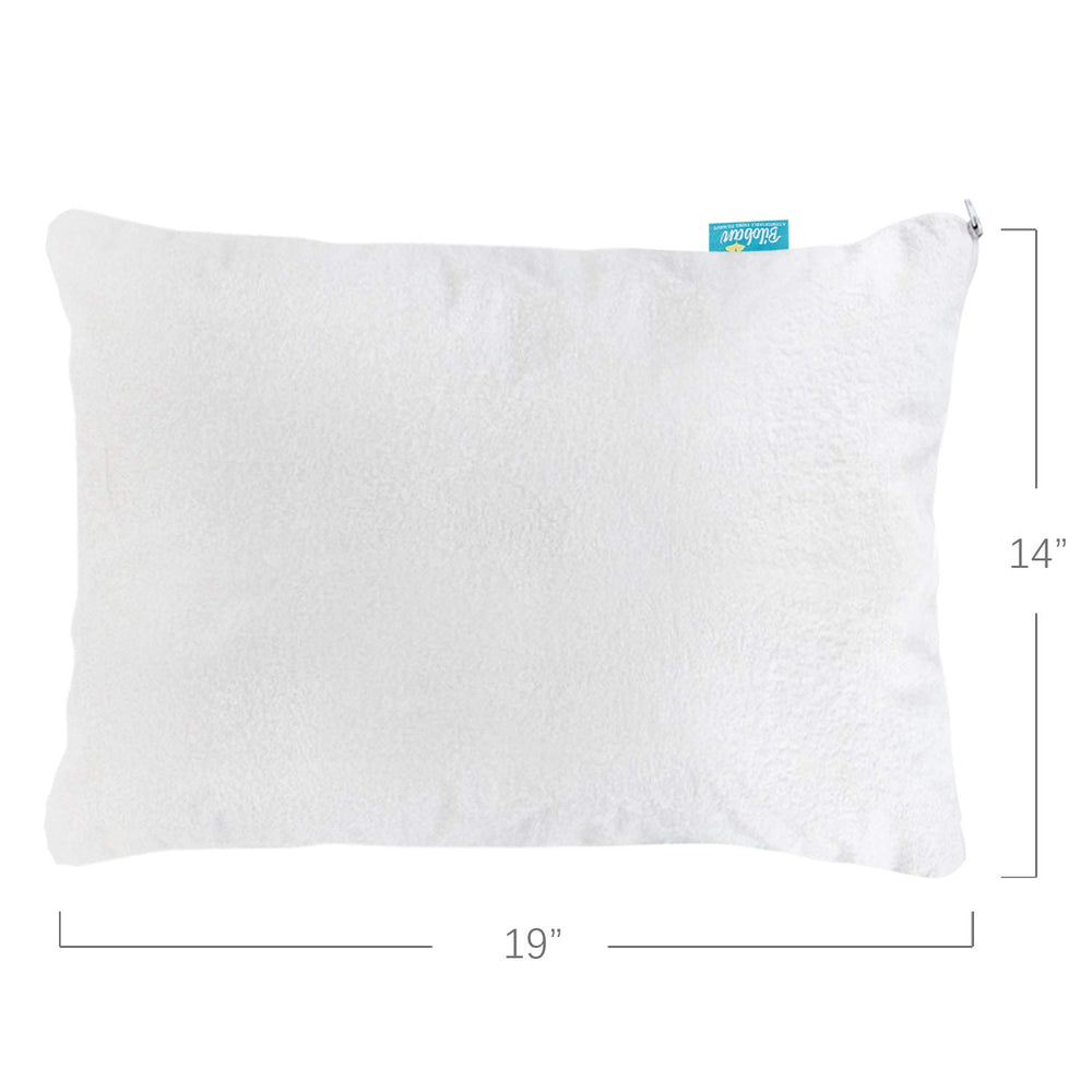 Biloban waterproof pillow protector closeup demonstrates stain defense and easy cleanup in daily use.