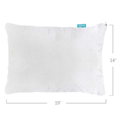 Biloban waterproof pillow protector closeup demonstrates stain defense and easy cleanup in daily use.