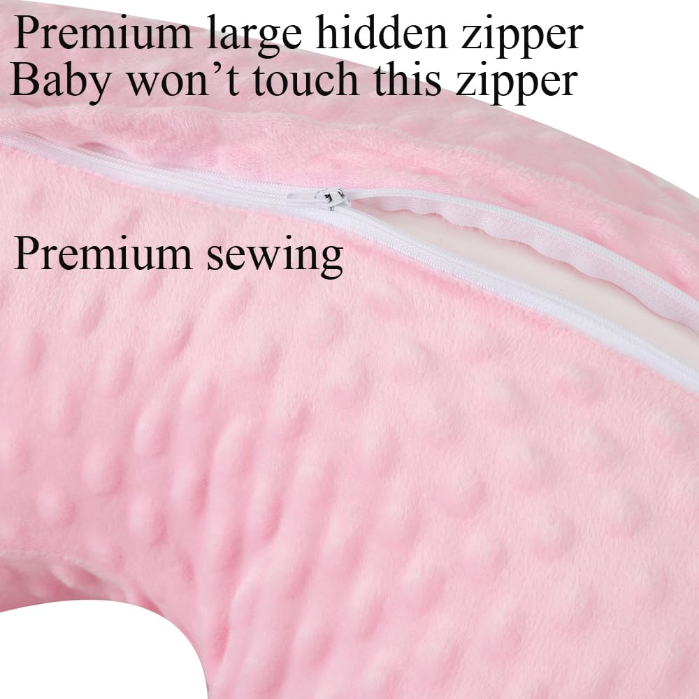 Bilokonda dot nursing pillow cover shown as machine washable for easy care