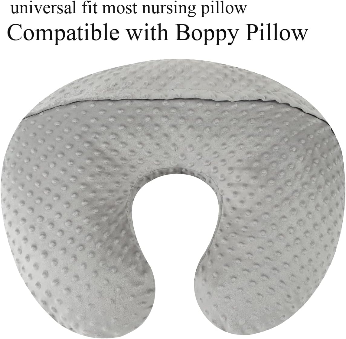 Bilokonda nursing pillow cover zipper closeup shows durable, high-quality zipper