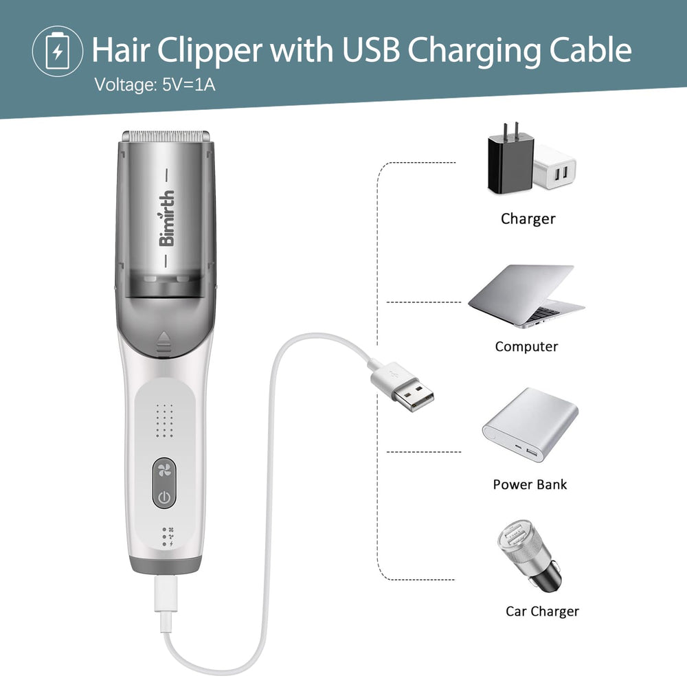 Bimirth USB rechargeable design provides cordless power when needed.