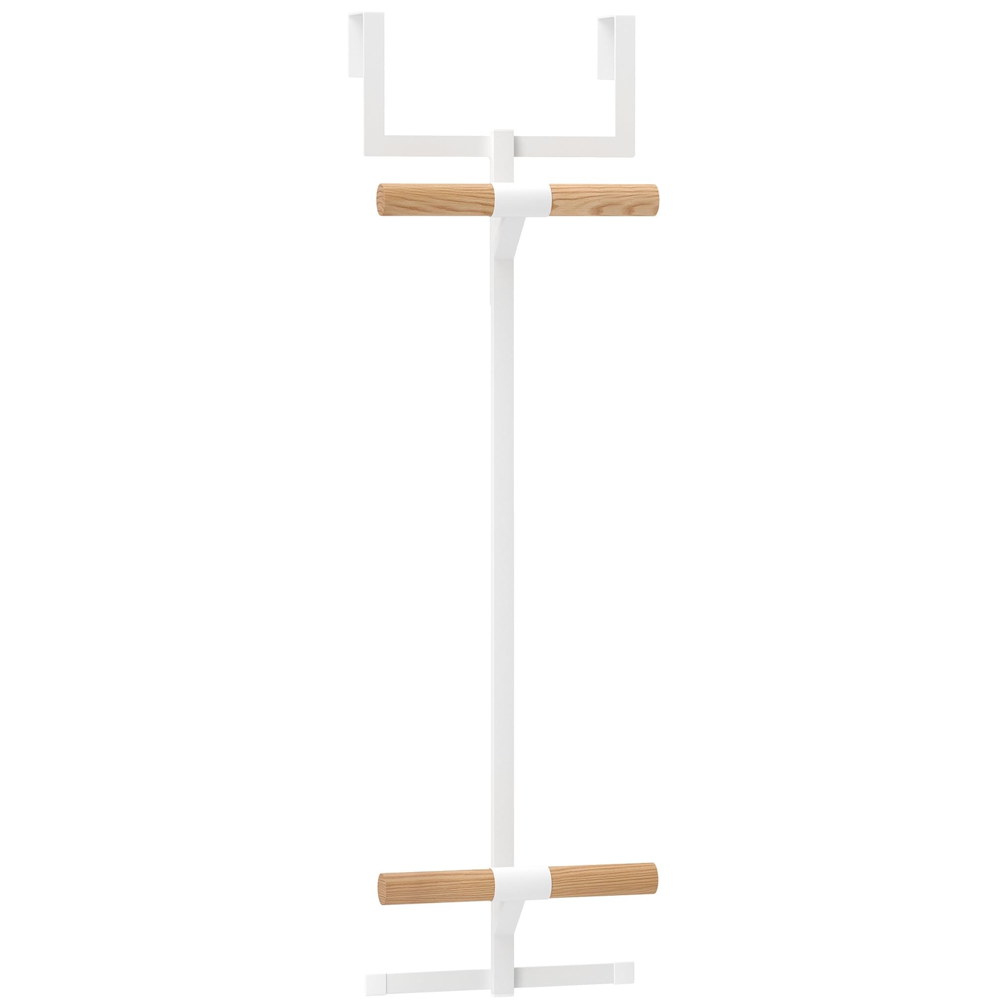 Bimiti backpack over-the-door hanger assembly demonstrates easy setup for clutter-free space.