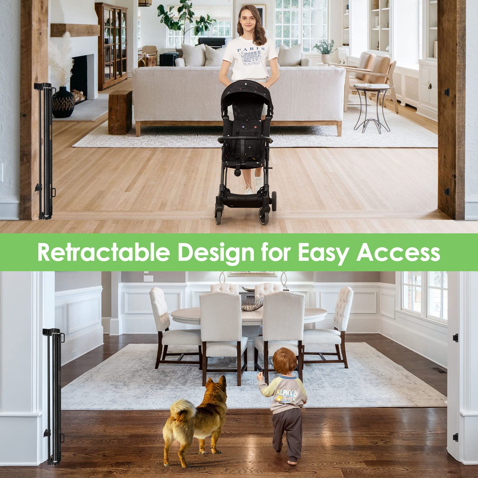 Bingguz double-locking system provides secure two-button access.