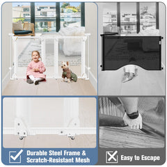 Bingguz Fully Open Door demonstrates unrestricted stroller or pet passage.