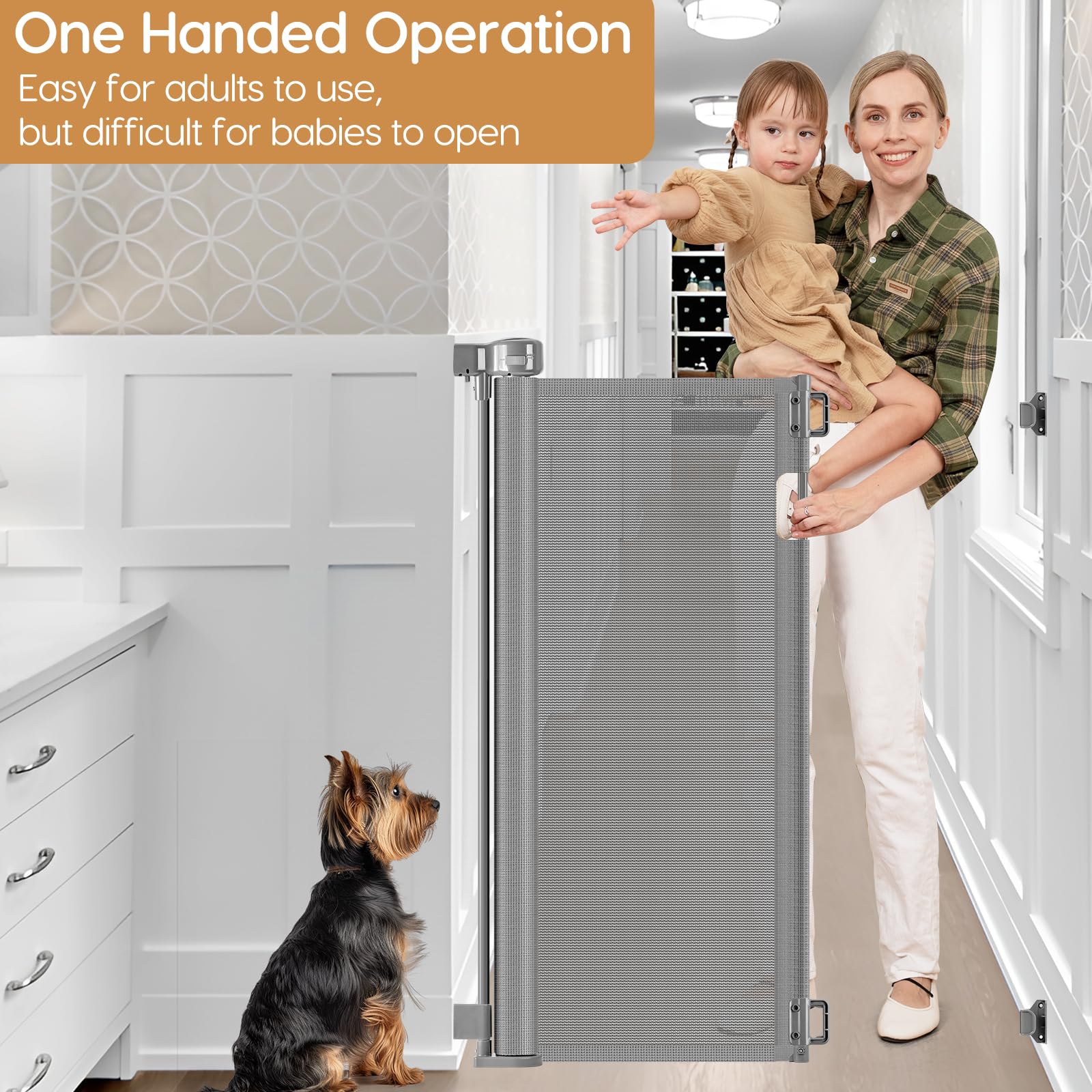 Bingguz hardware-mounted installation on a staircase for sturdy security.