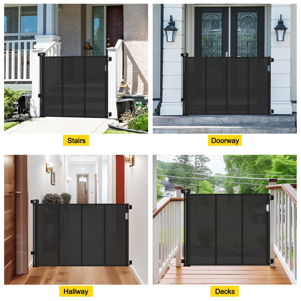 Bingguz indoor-outdoor gate suitable for doorways, stairs, porches.