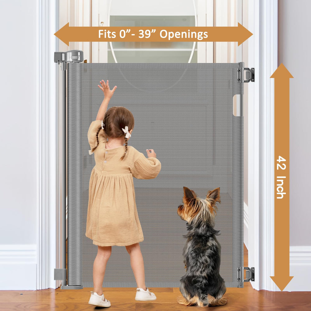 Bingguz narrow gate in doorway angle showing adjustable width for tight openings.