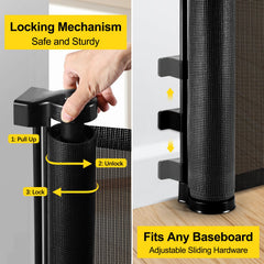 Bingguz no-trip-hazard retractable design saves floor space.