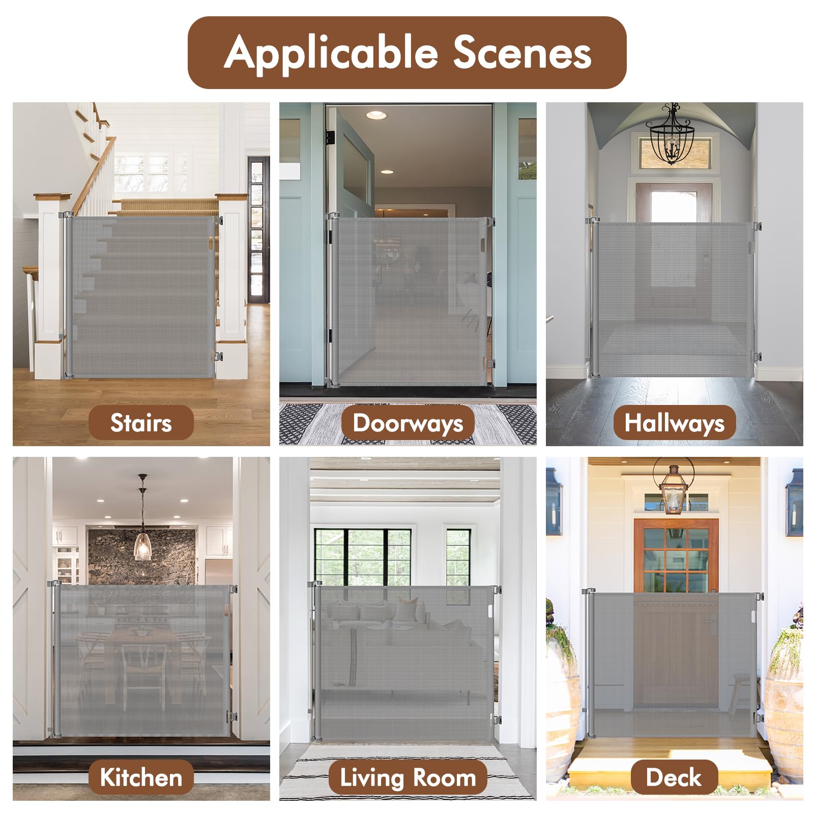 Bingguz pet-baby gate versatile for both kids and pets