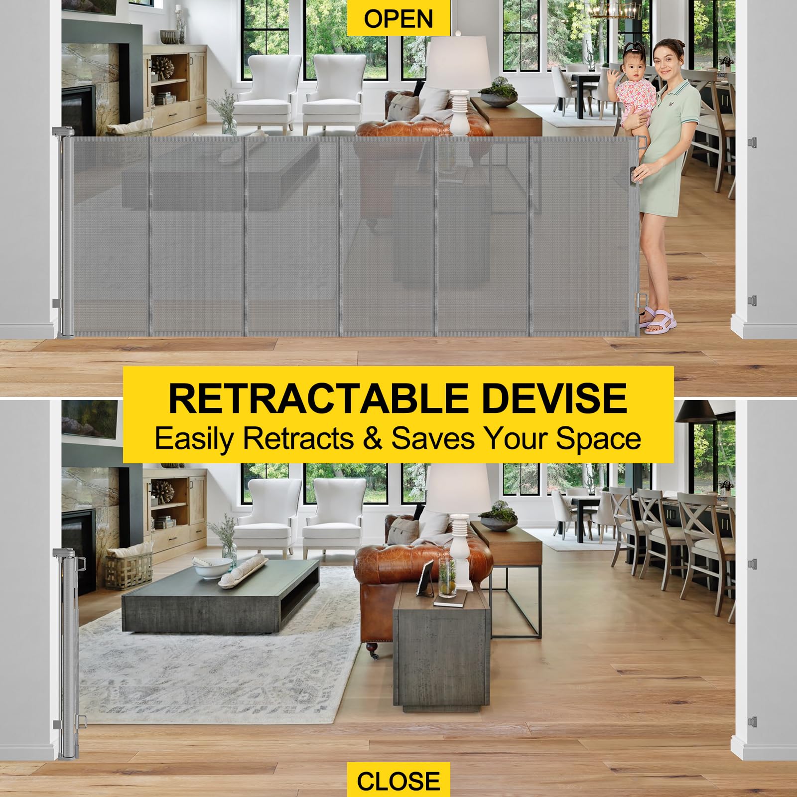 Bingguz indoor outdoor use demonstrates versatile wide opening coverage.