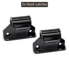 Bingguz reinforced retractable gate hook latches provide secure, easy-to-operate closures
