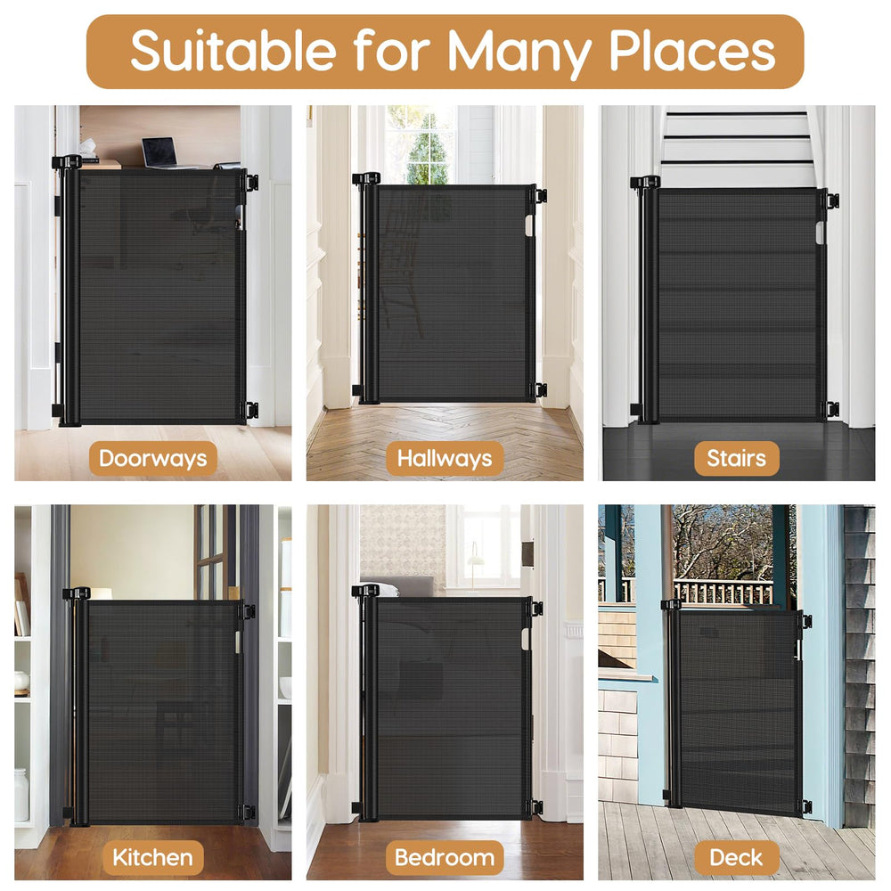 Bingguz safety standards tested hardware-mounted gate ready to install.