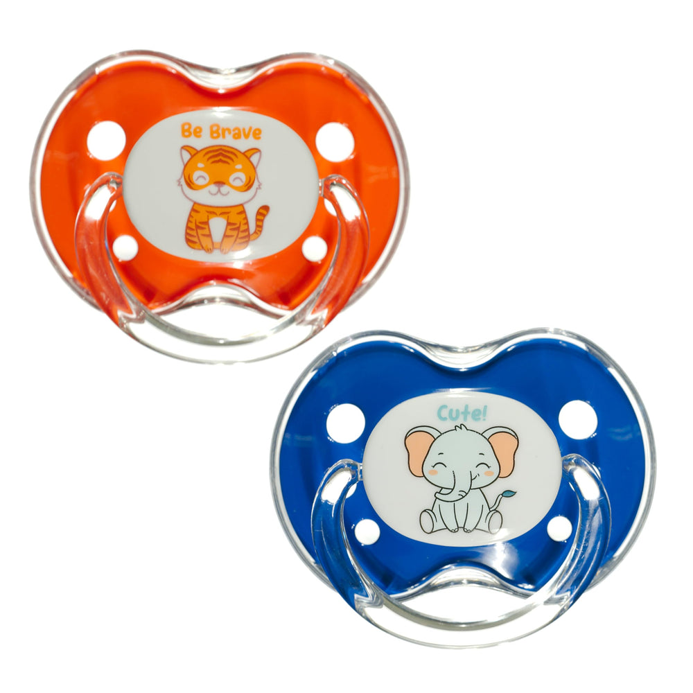 Binky orthodontic pacifier with Air Comfort Shield keeps baby's skin cool