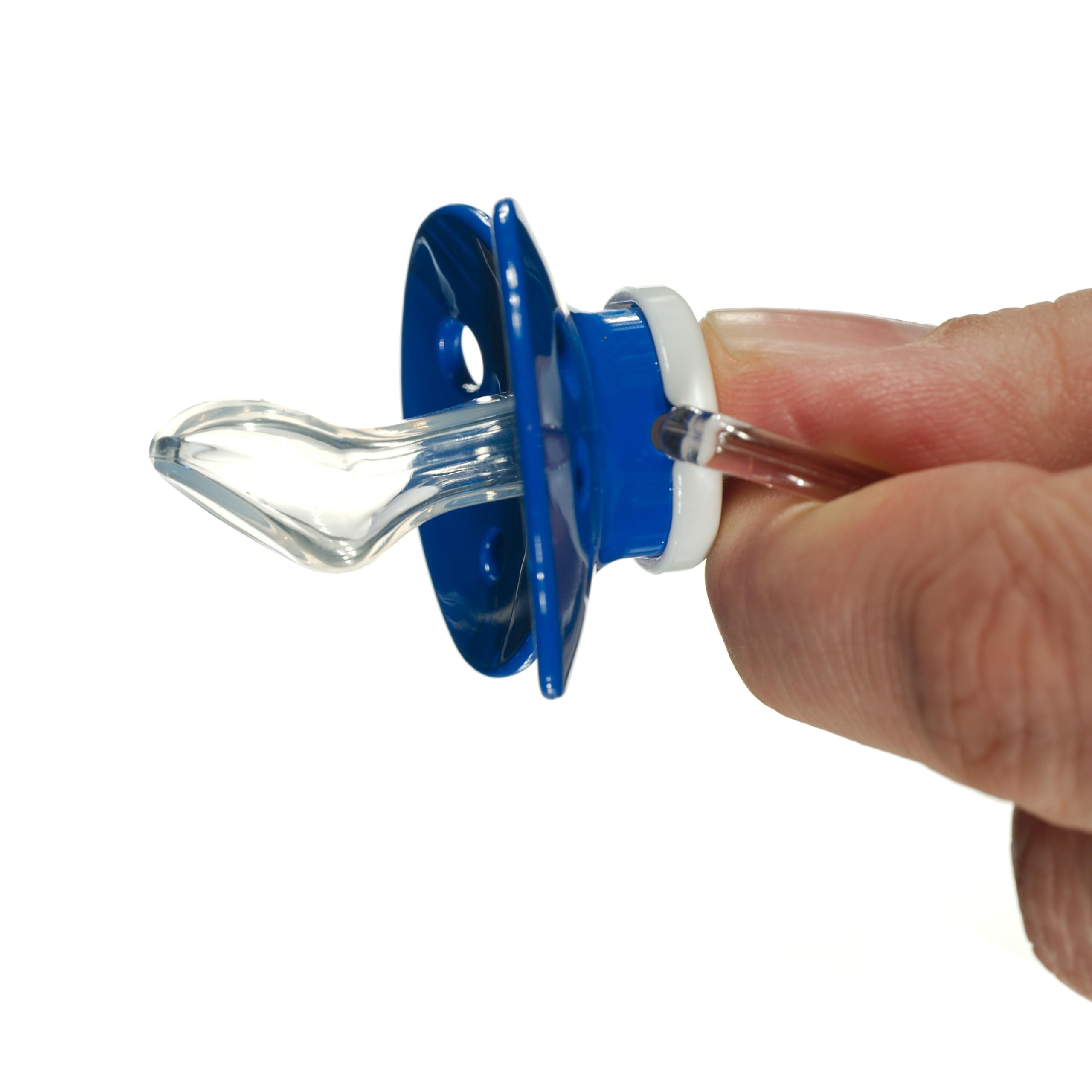 Binky snap-on cover facilitates quick cleaning