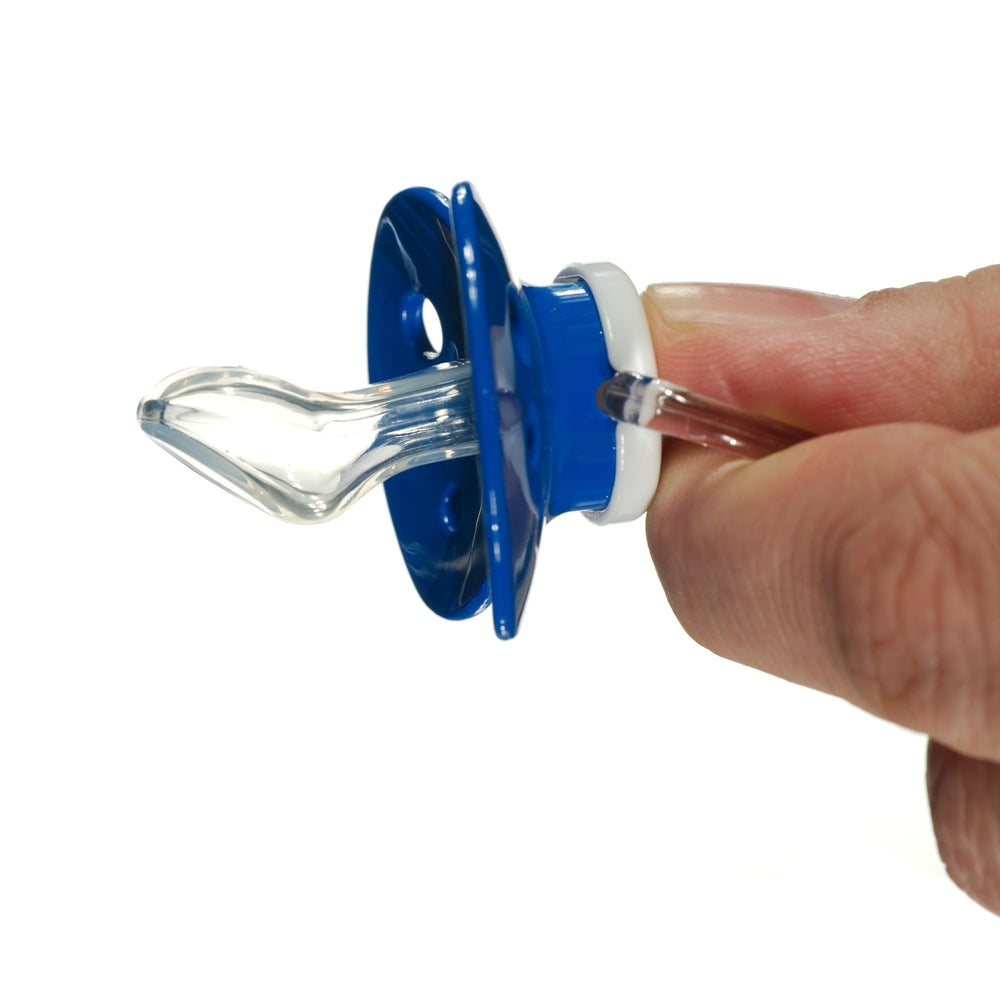 Binky snap-on cover facilitates quick cleaning