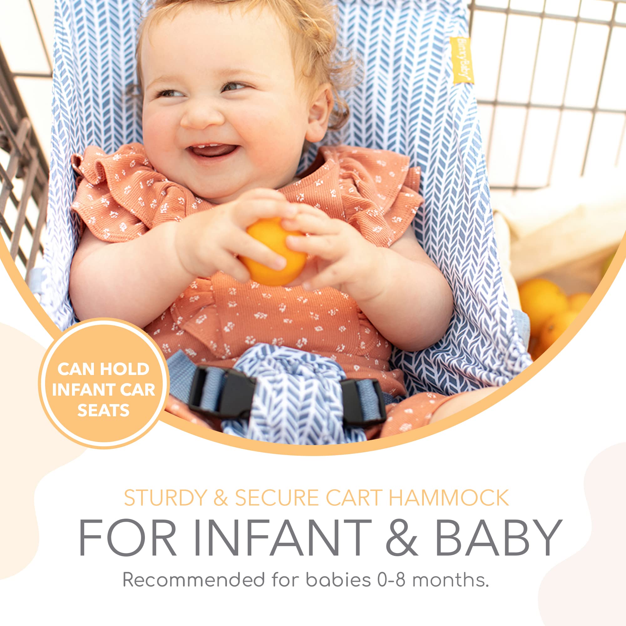 Binxy Baby compact-fold design stores in a diaper bag or glove box.
