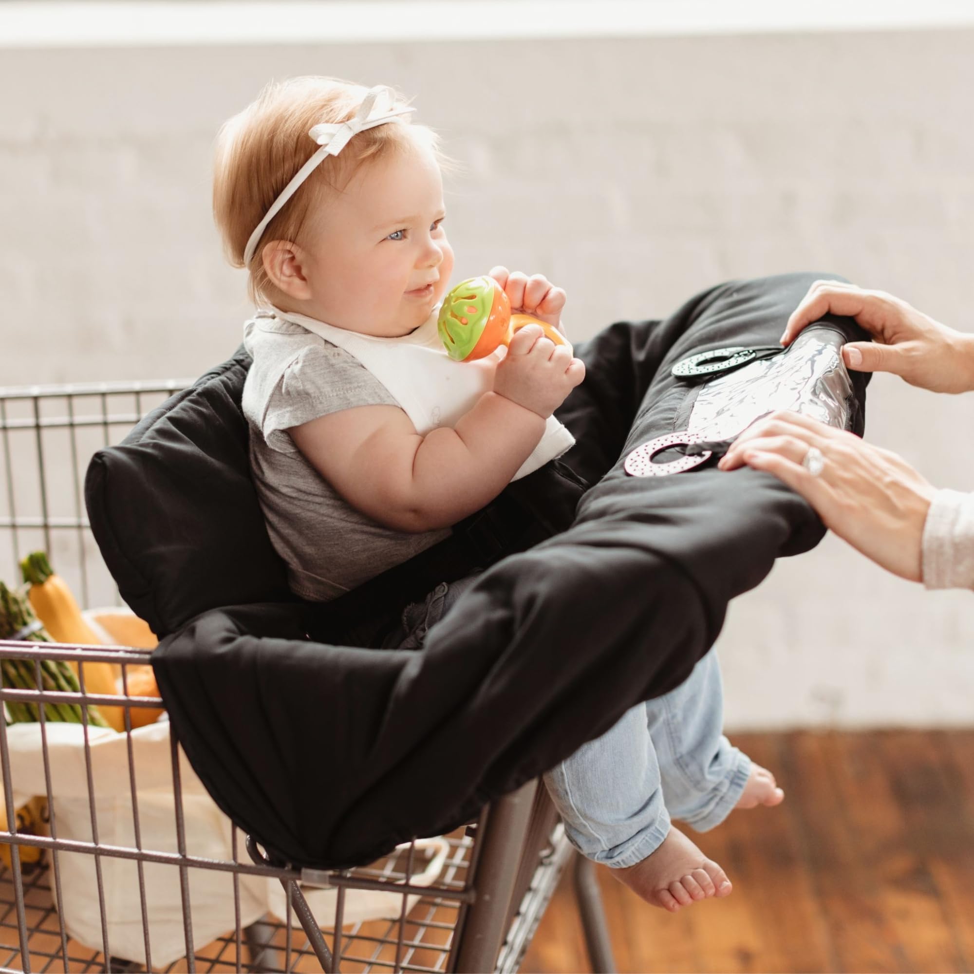 Binxy Baby Cushy Cart Cover in soft brushed fabric for cozy rides