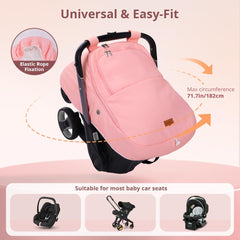 Bioby Winter Car Seat Cover universal fit design fits most infant seats