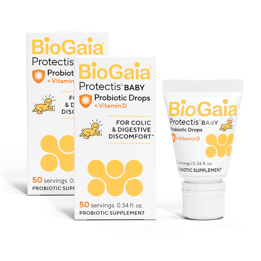 BioGaia Baby Probiotic Drops bottle for gentle infant digestive support.