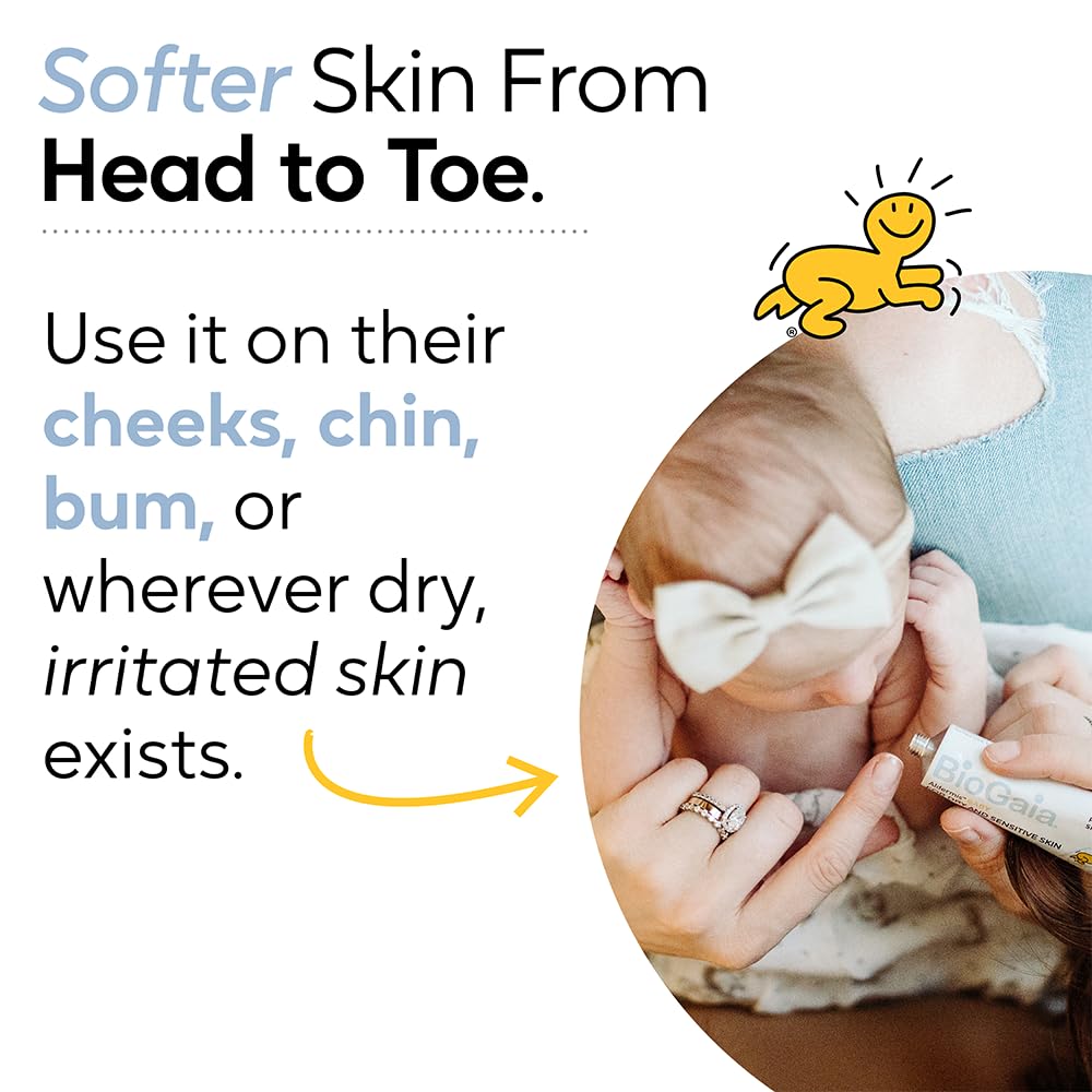 BioGaia Baby Probiotic Ointment hand with hydrated, smooth skin after use.